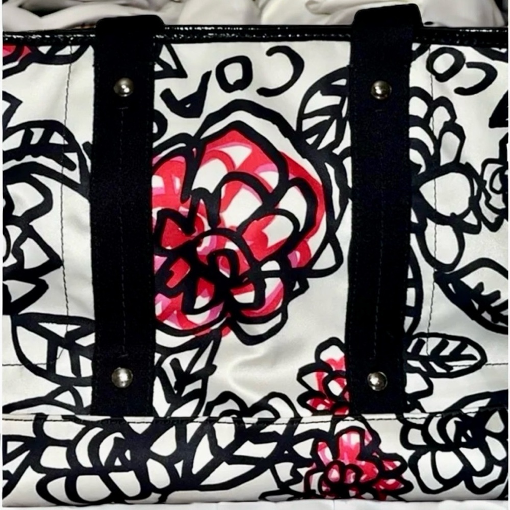 COACH Poppy Kyra Floral Graffiti Tote - Picture 3 of 10